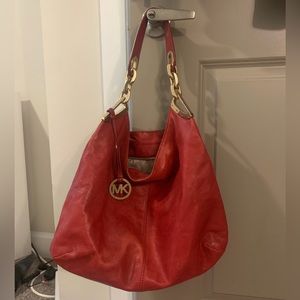 Red Michael Kors Purse